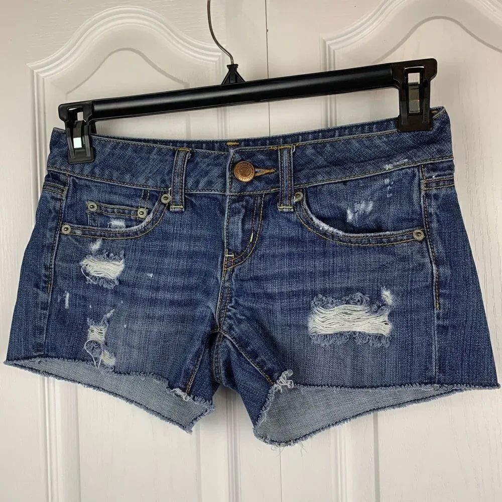 American Eagle Distressed Jean Shorts